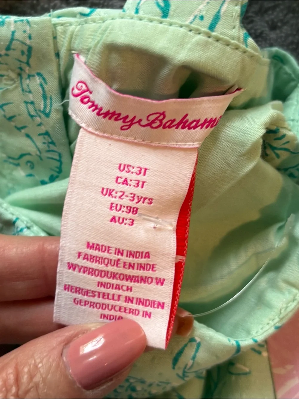 NWT Girls Tommy Bahama Sea Animals Shirt and Shorts Set